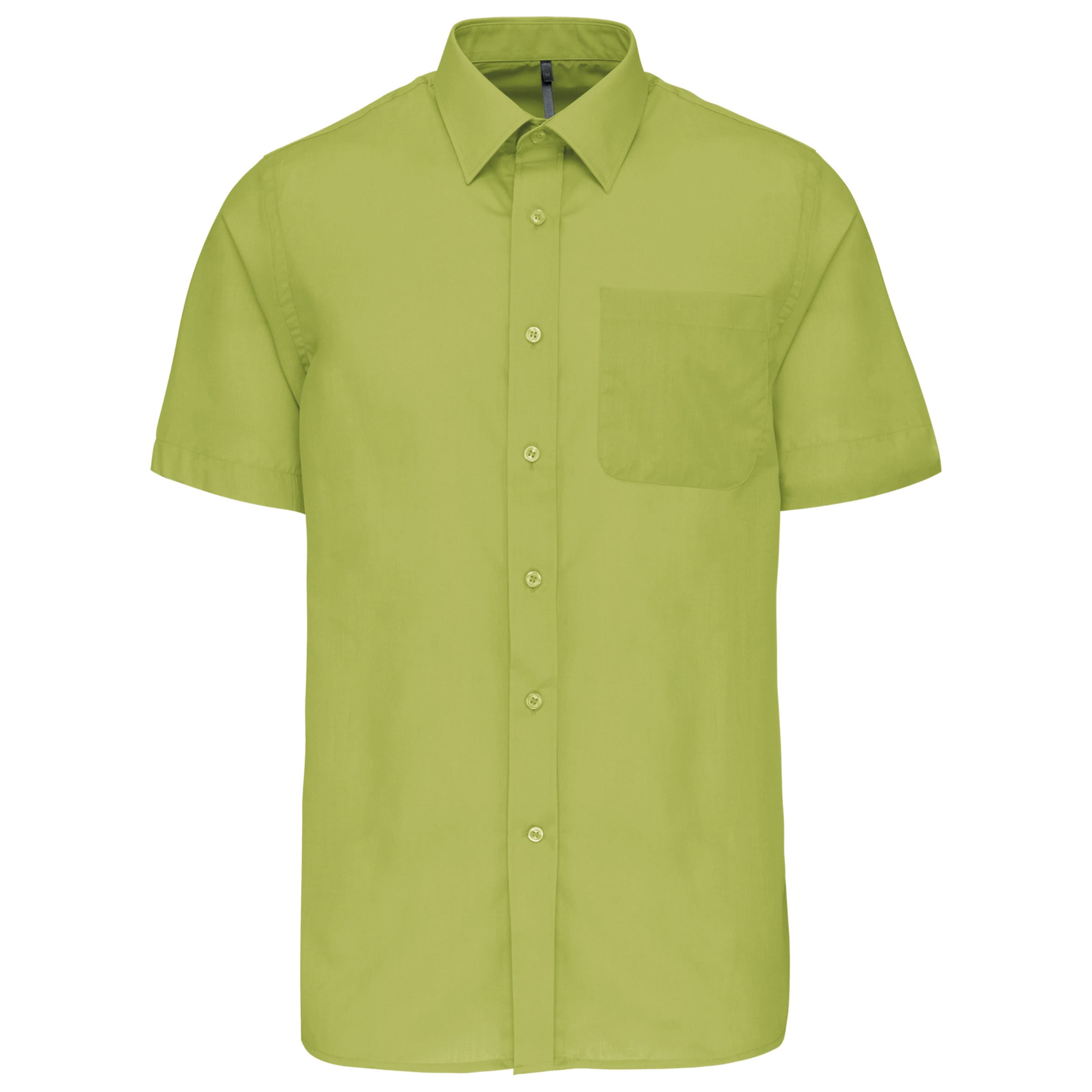 Men's easy-care polycotton poplin short-sleeved shirt