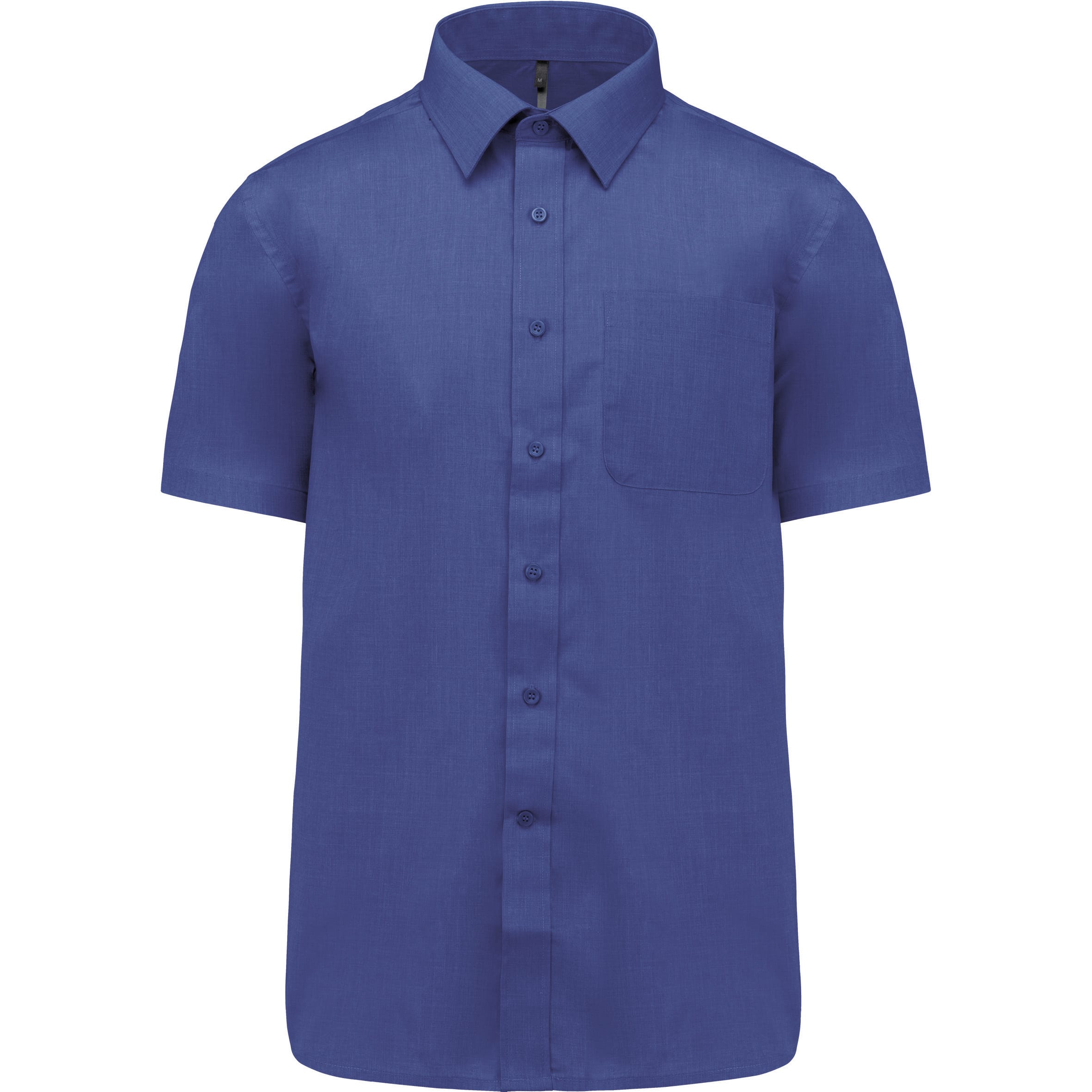 Men's easy-care polycotton poplin short-sleeved shirt