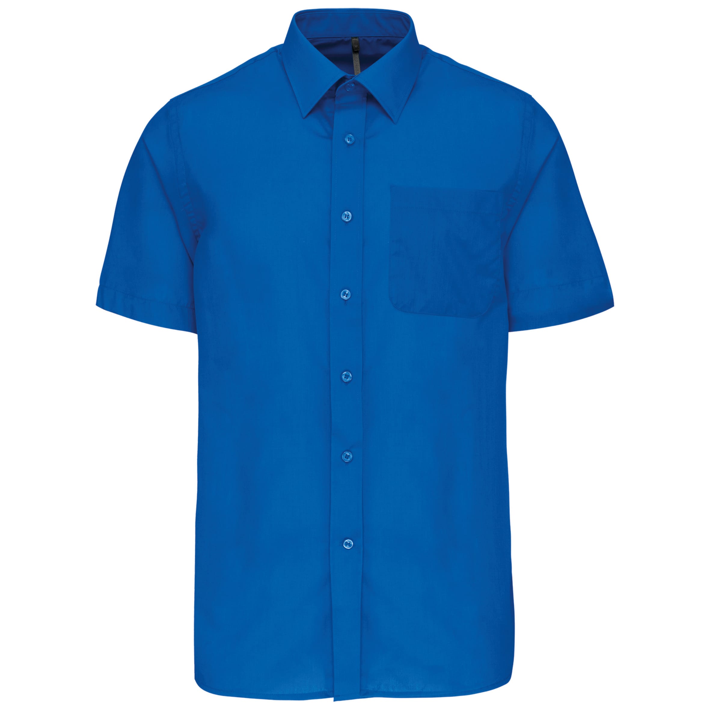 Men's easy-care polycotton poplin short-sleeved shirt