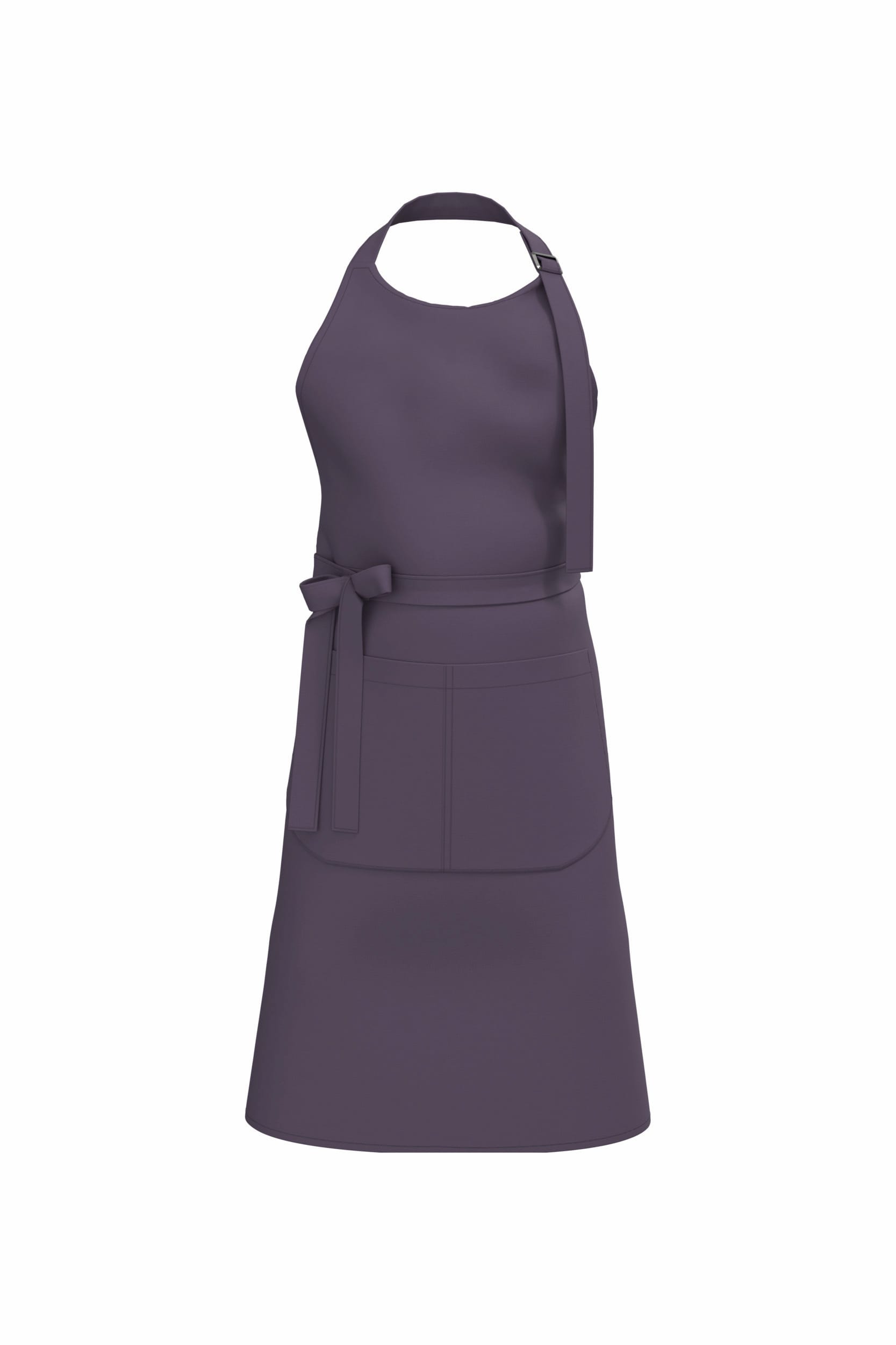 Apron with organic cotton pocket