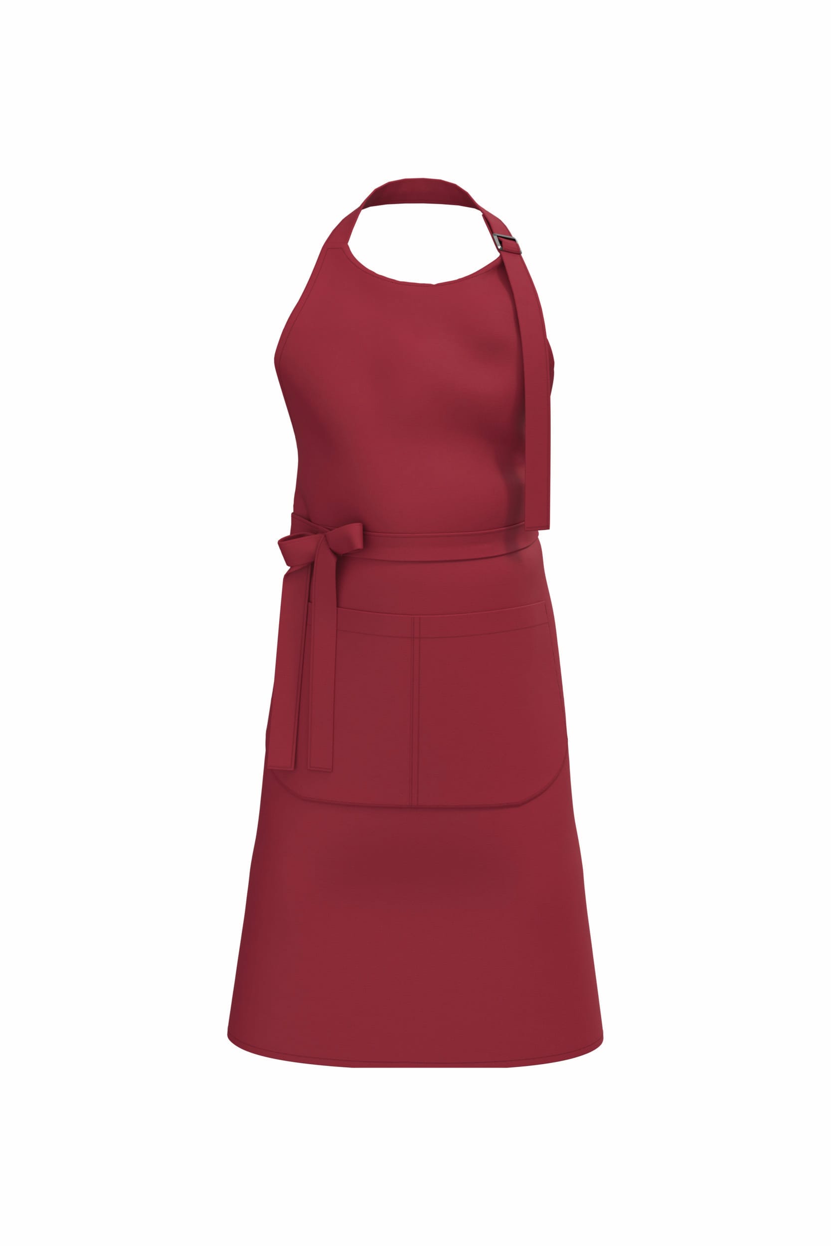 Apron with organic cotton pocket