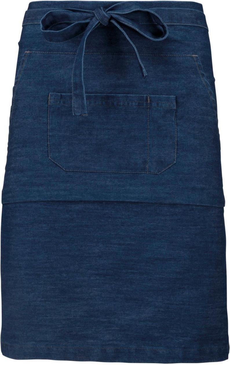 Polycotton mid-length apron