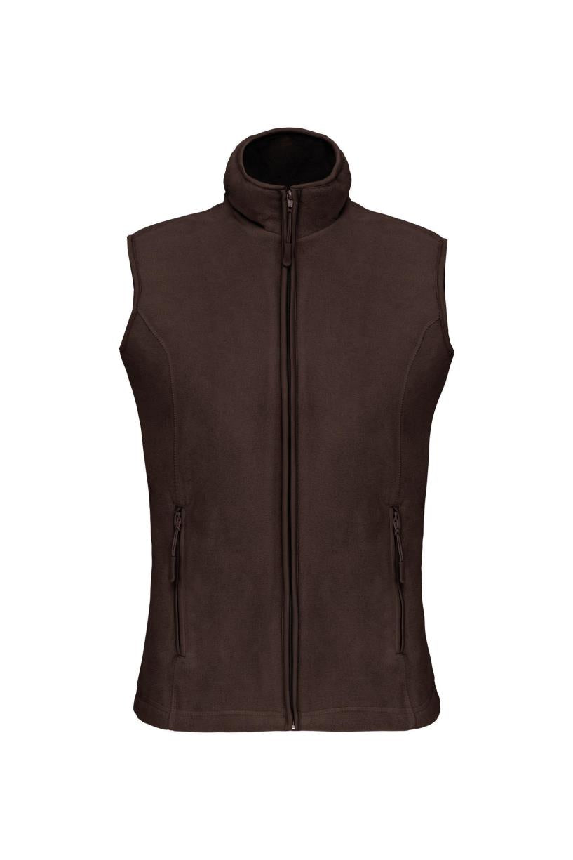 Bodywarmer van microfleece dames