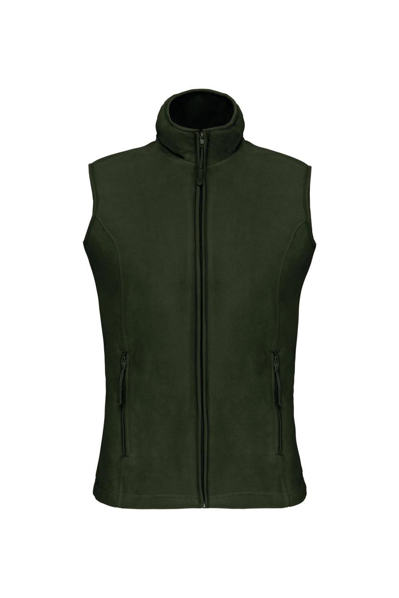 Bodywarmer van microfleece dames