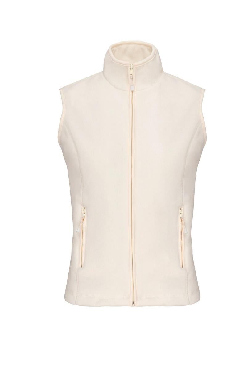 Bodywarmer van microfleece dames
