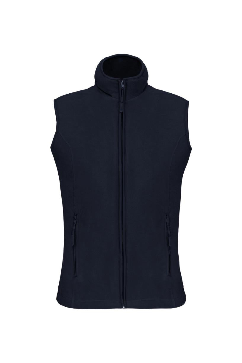 Bodywarmer van microfleece dames