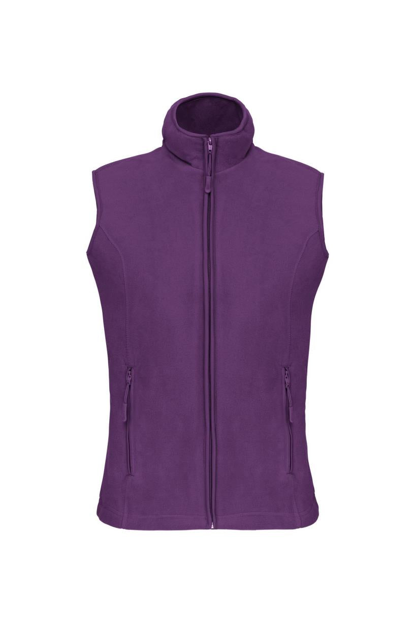 Bodywarmer van microfleece dames