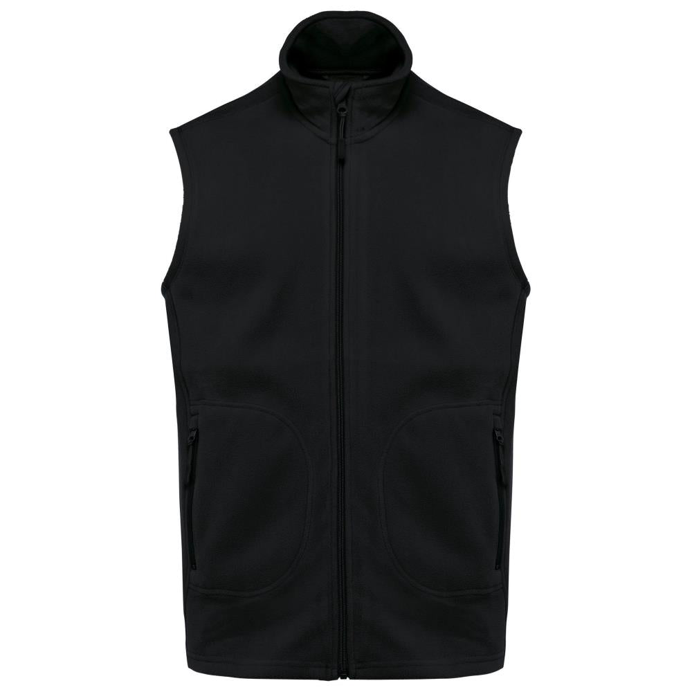 Ecologische uniseks bodywarmer van microfleece