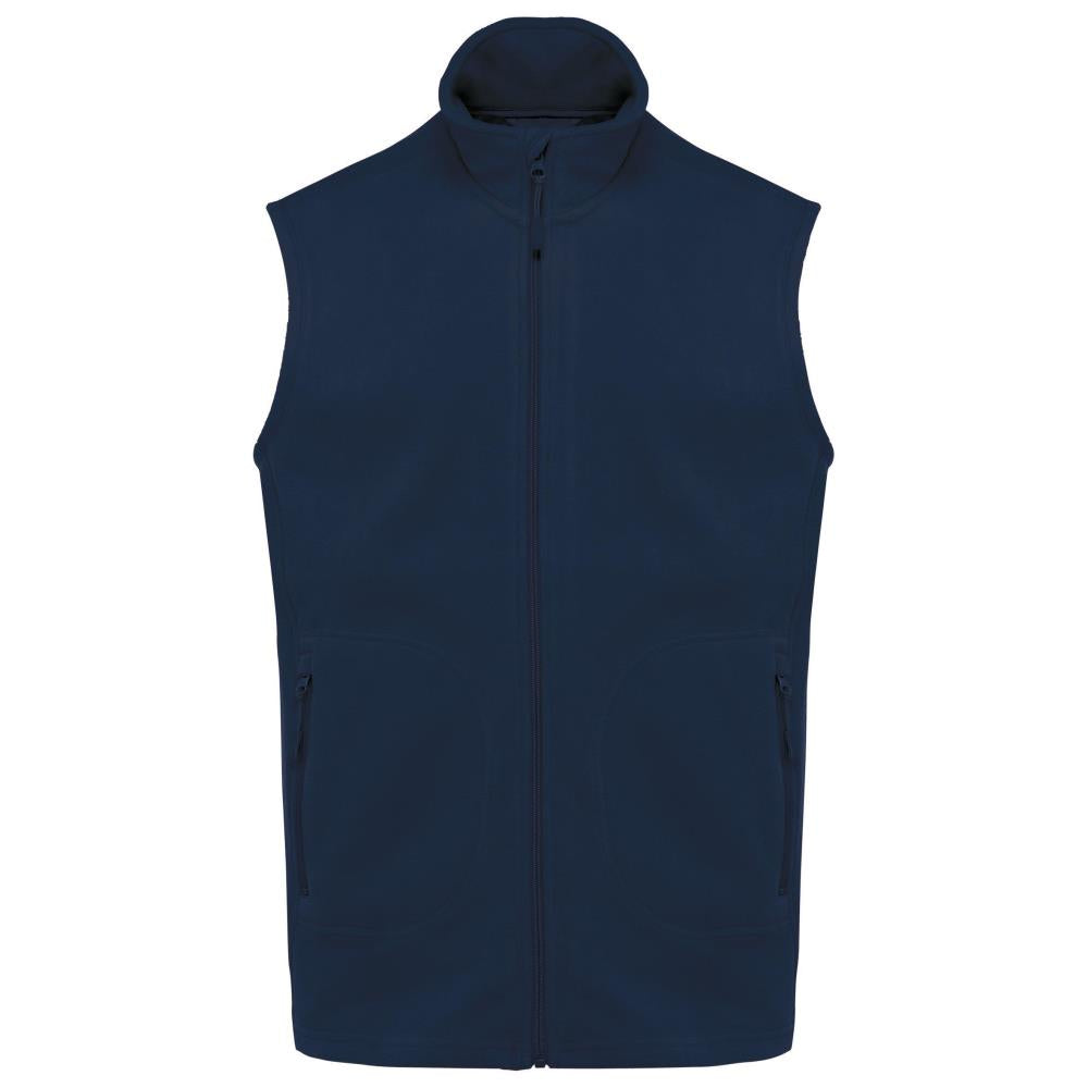 Ecologische uniseks bodywarmer van microfleece