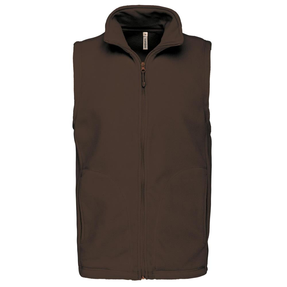 Bodywarmer van microfleece voor heren