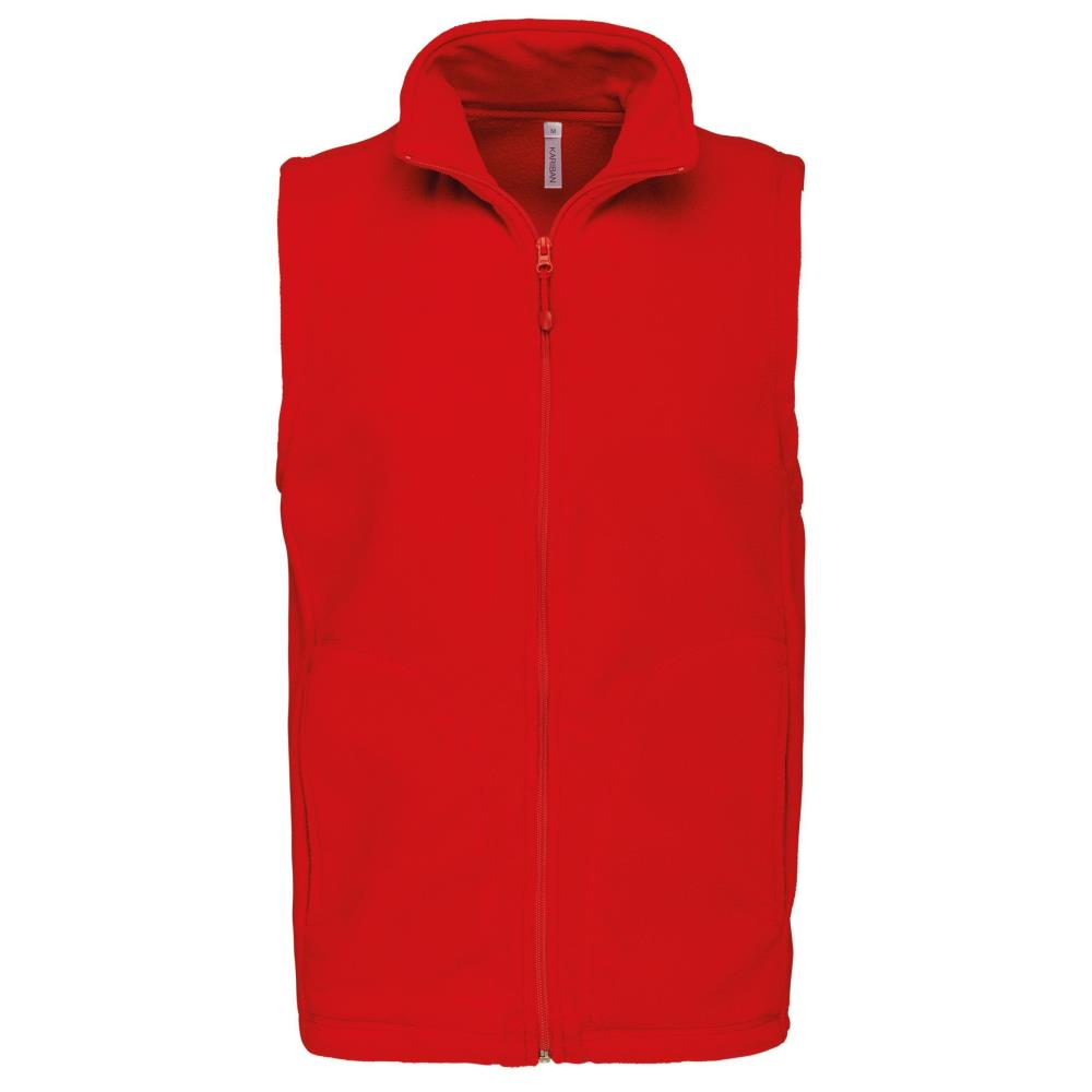 Bodywarmer van microfleece voor heren