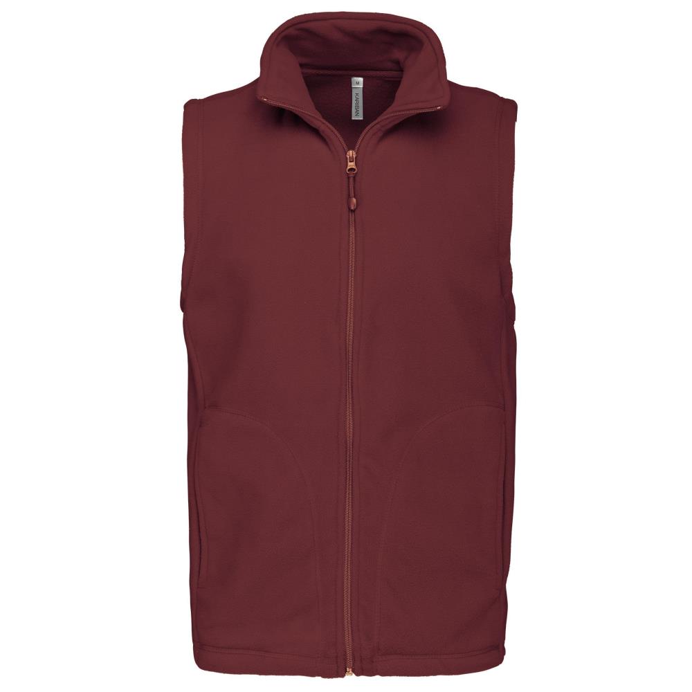 Bodywarmer van microfleece voor heren