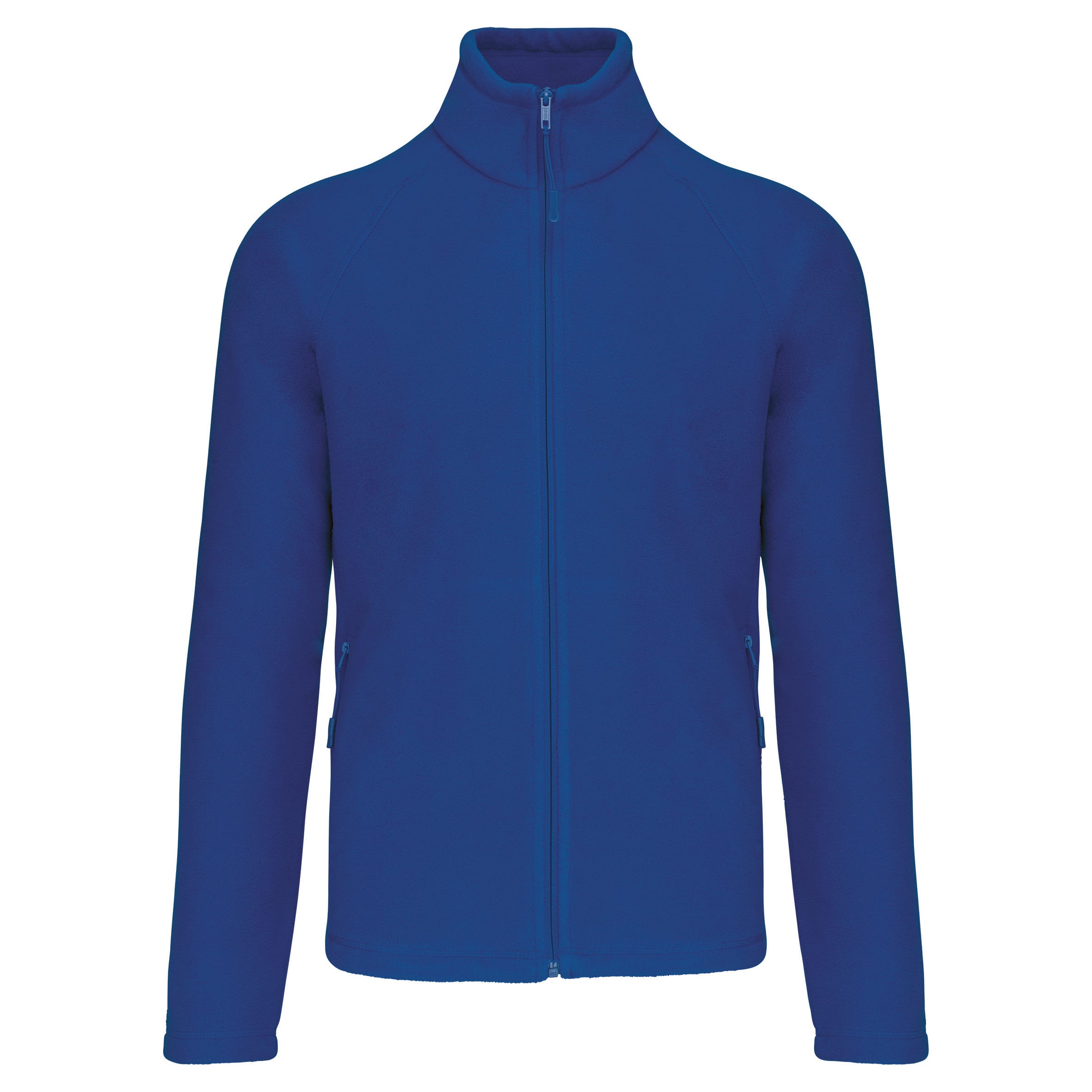 Men's zip-up microfleece with raglan sleeves