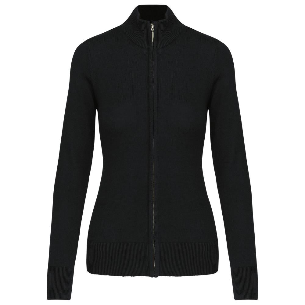 Women's zippered cardigan