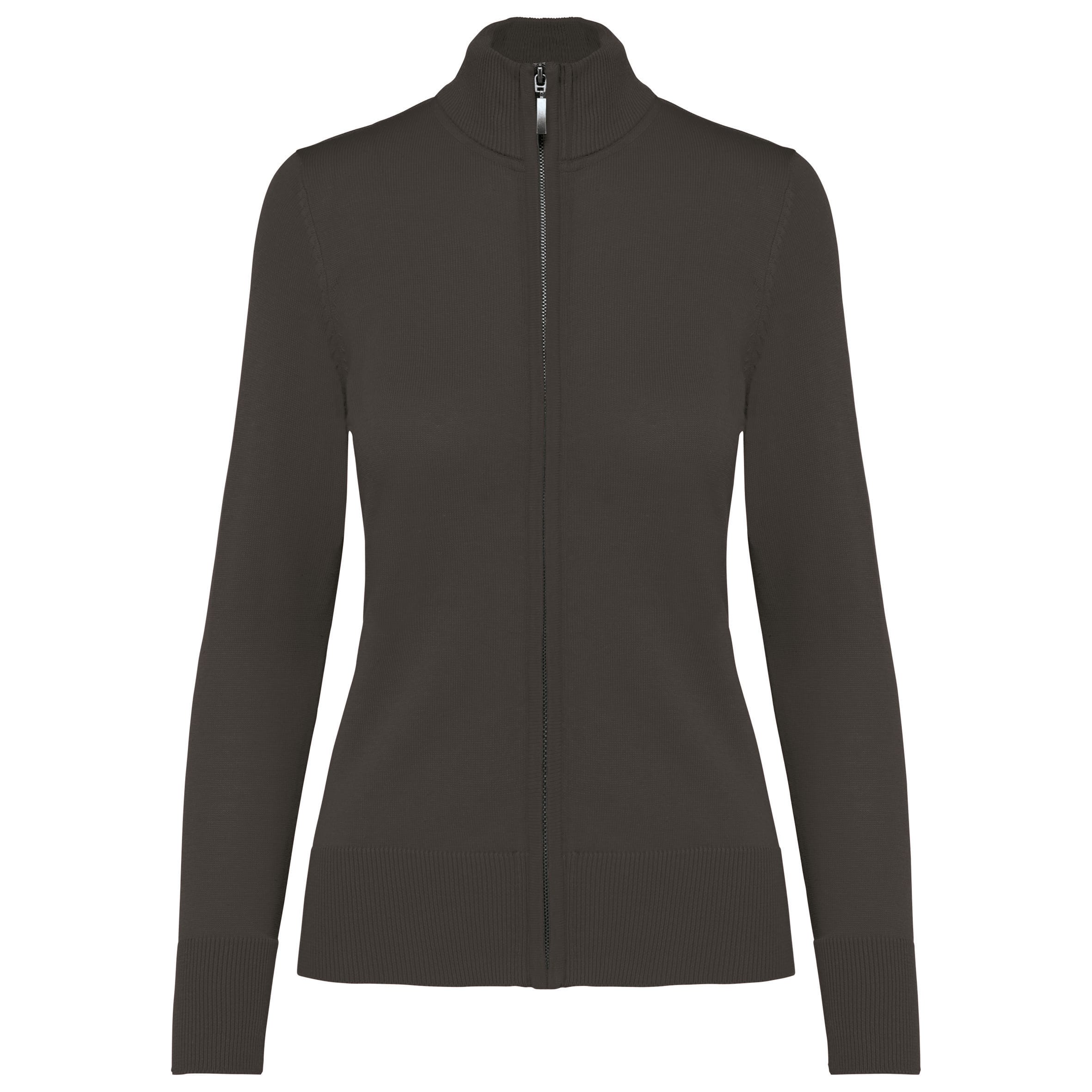 Women's zippered cardigan