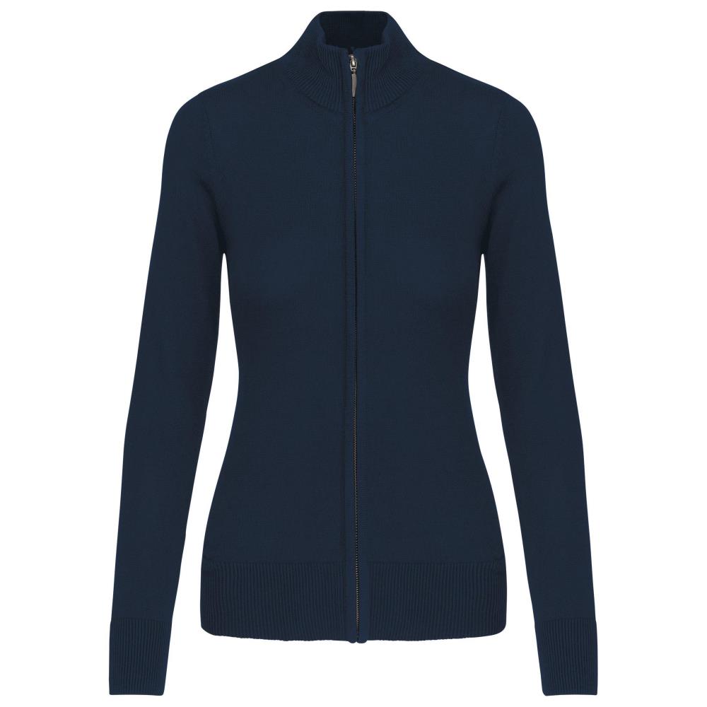 Women's zippered cardigan