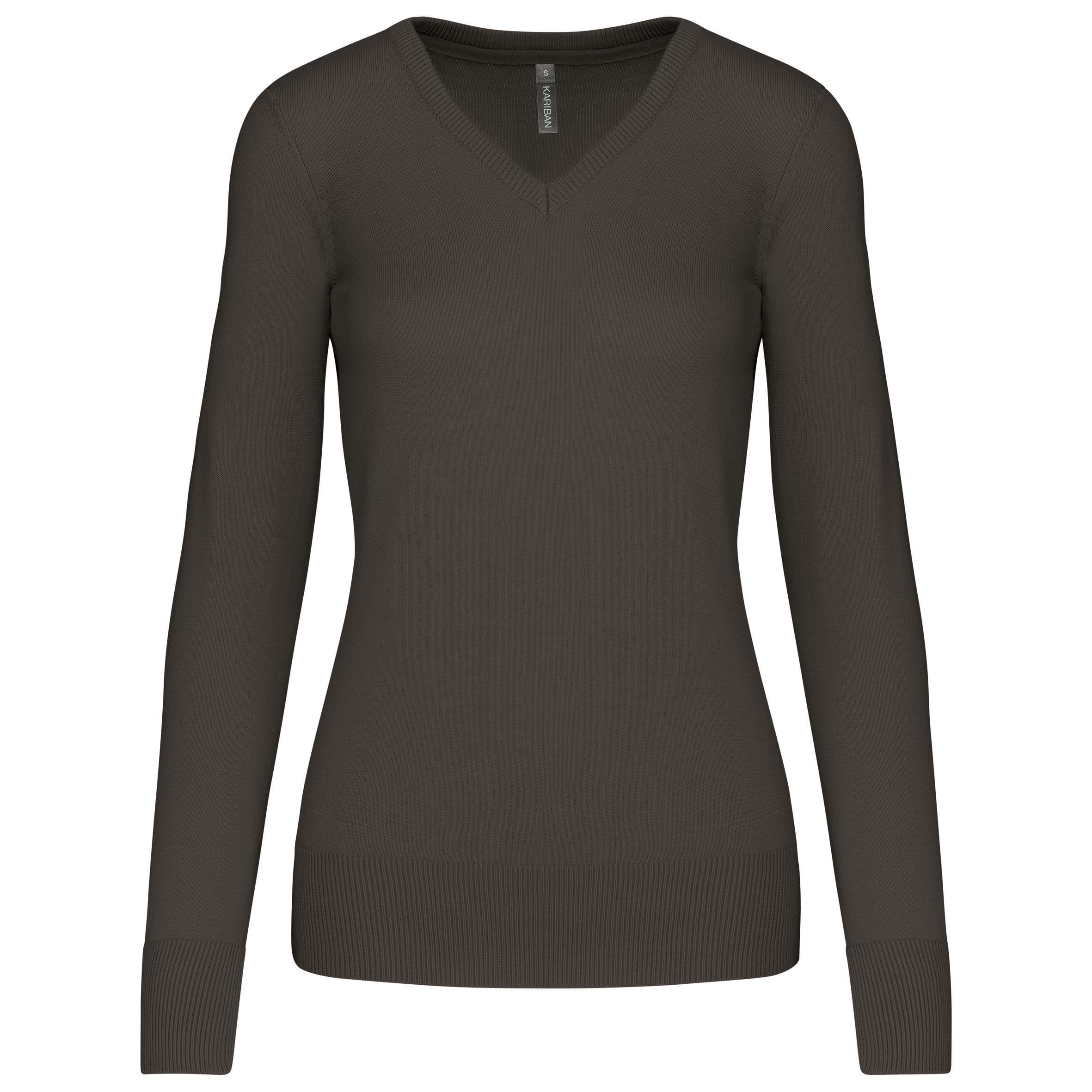 Dames pullover met v-hals