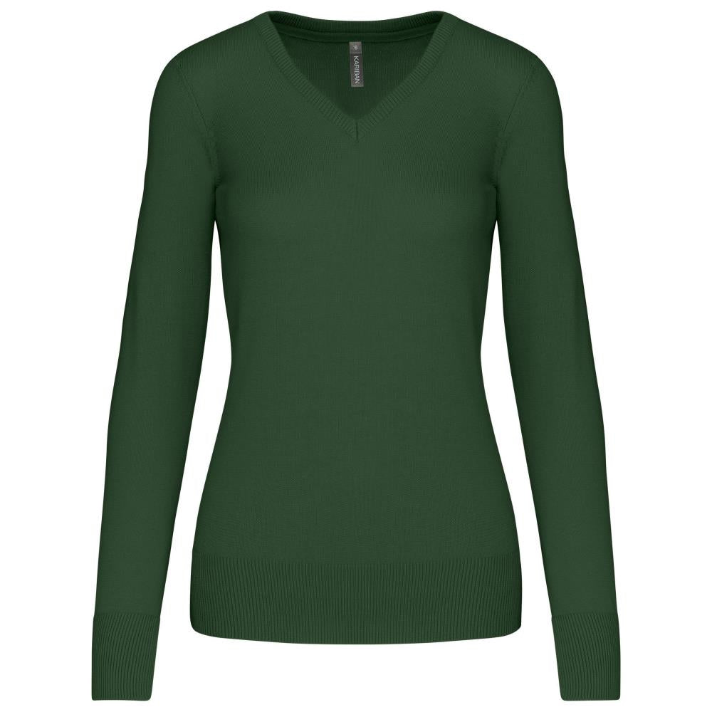 Dames pullover met v-hals