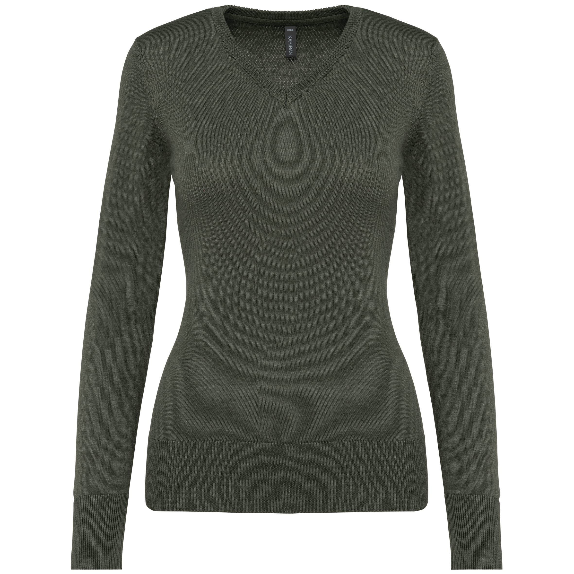 Dames pullover met v-hals