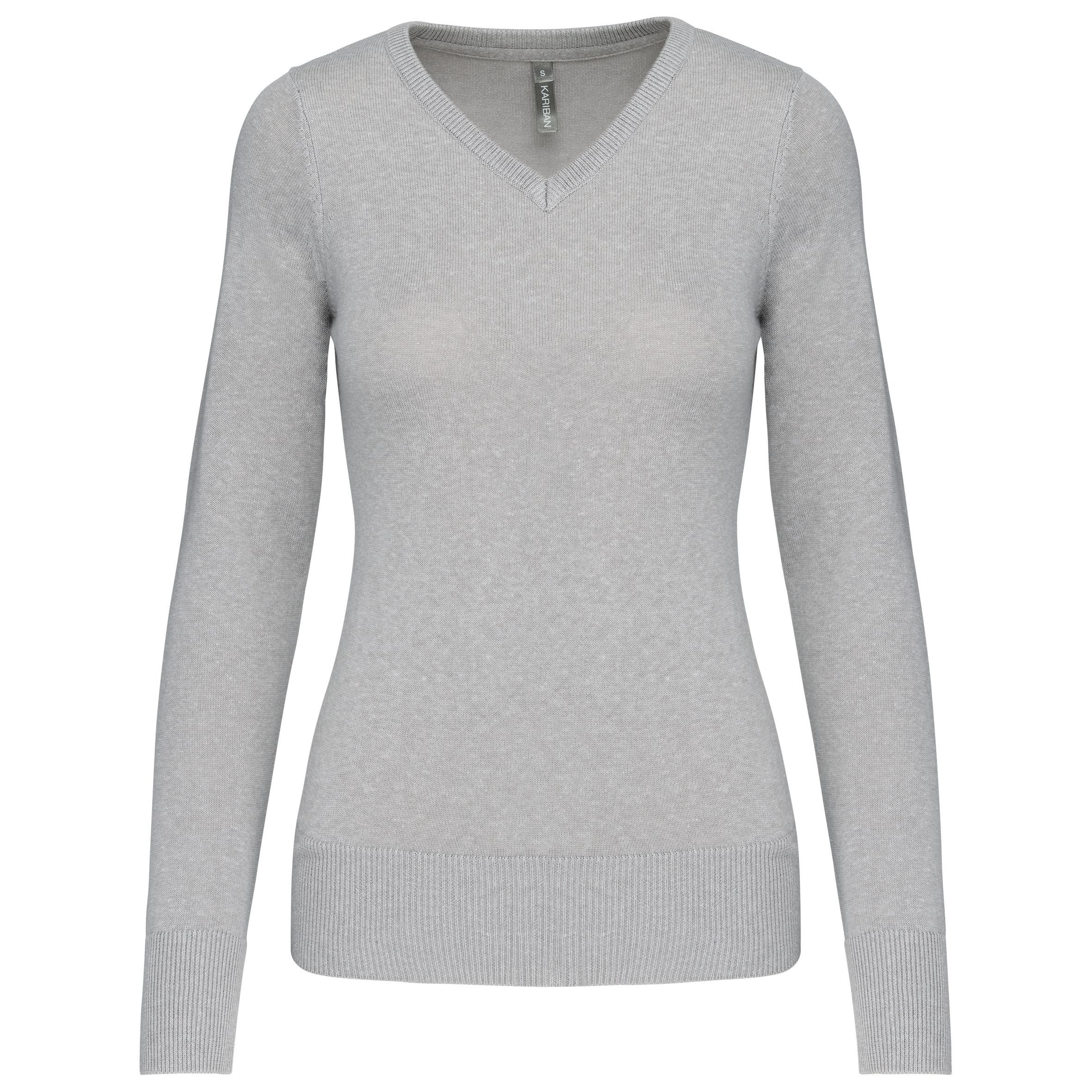 Dames pullover met v-hals