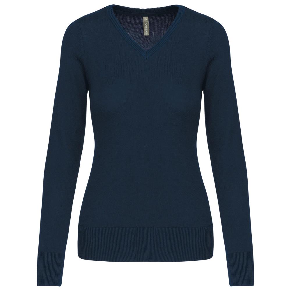 Dames pullover met v-hals