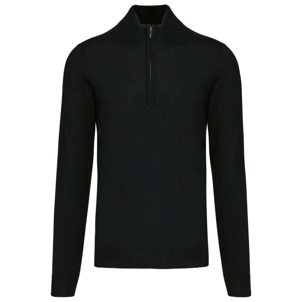 Men's zip-collar jumper