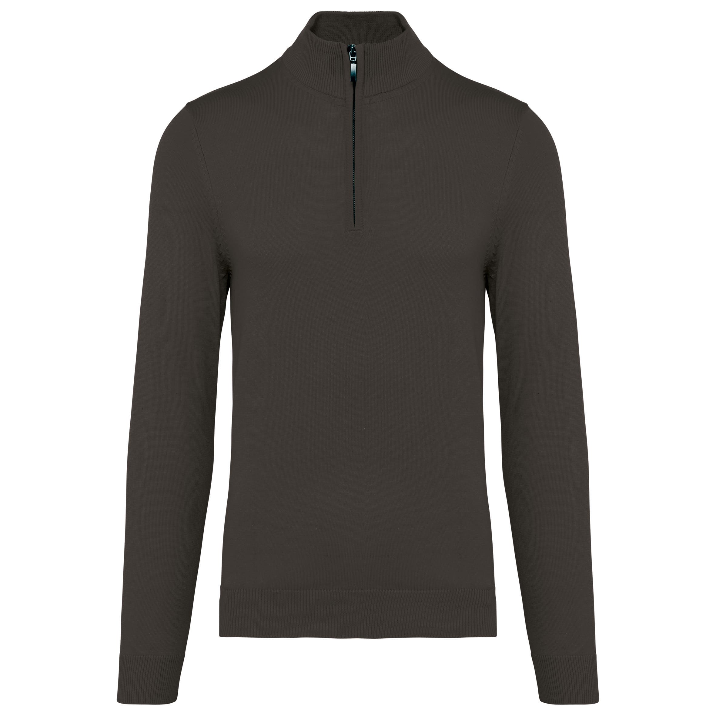 Men's zip-collar jumper