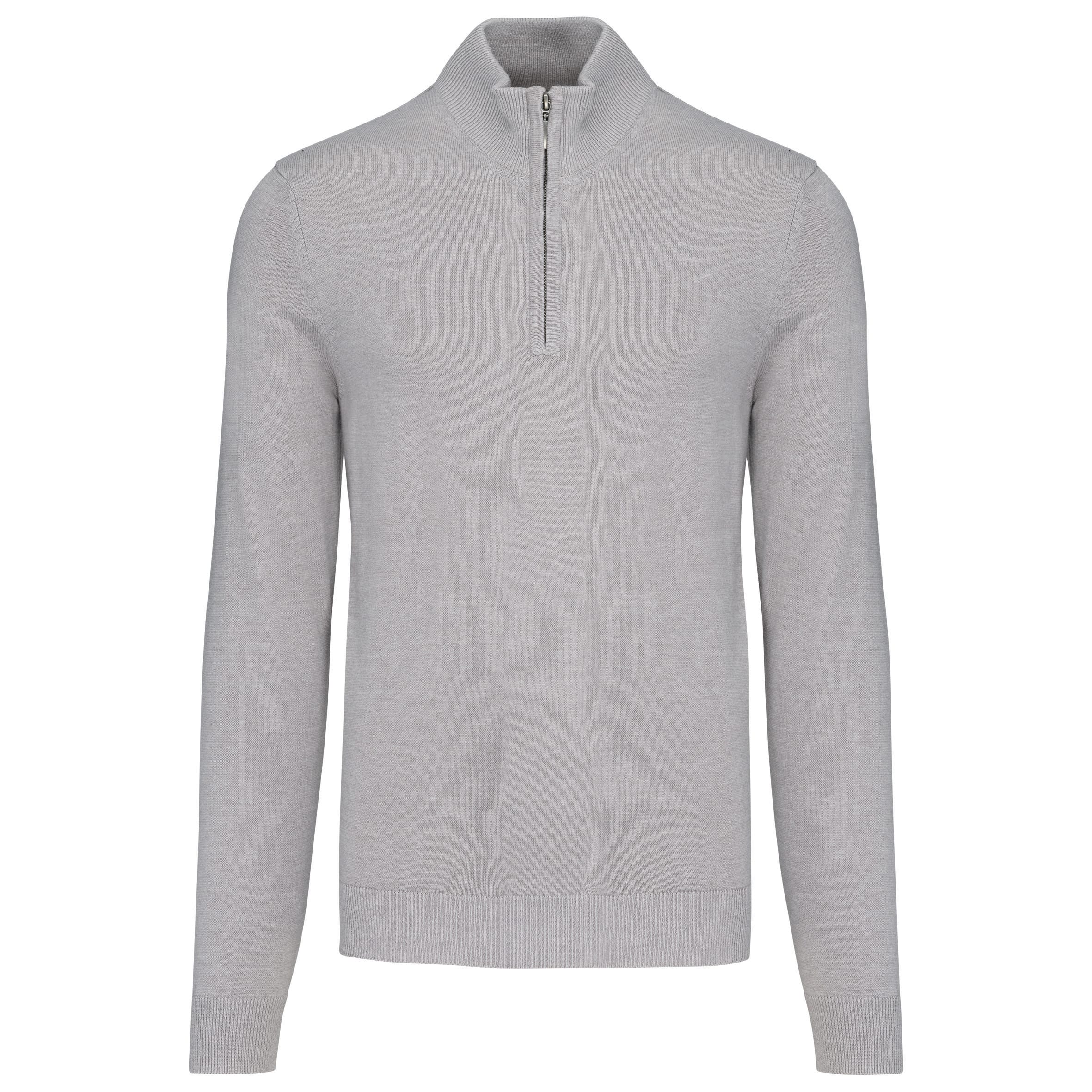 Men's zip-collar jumper