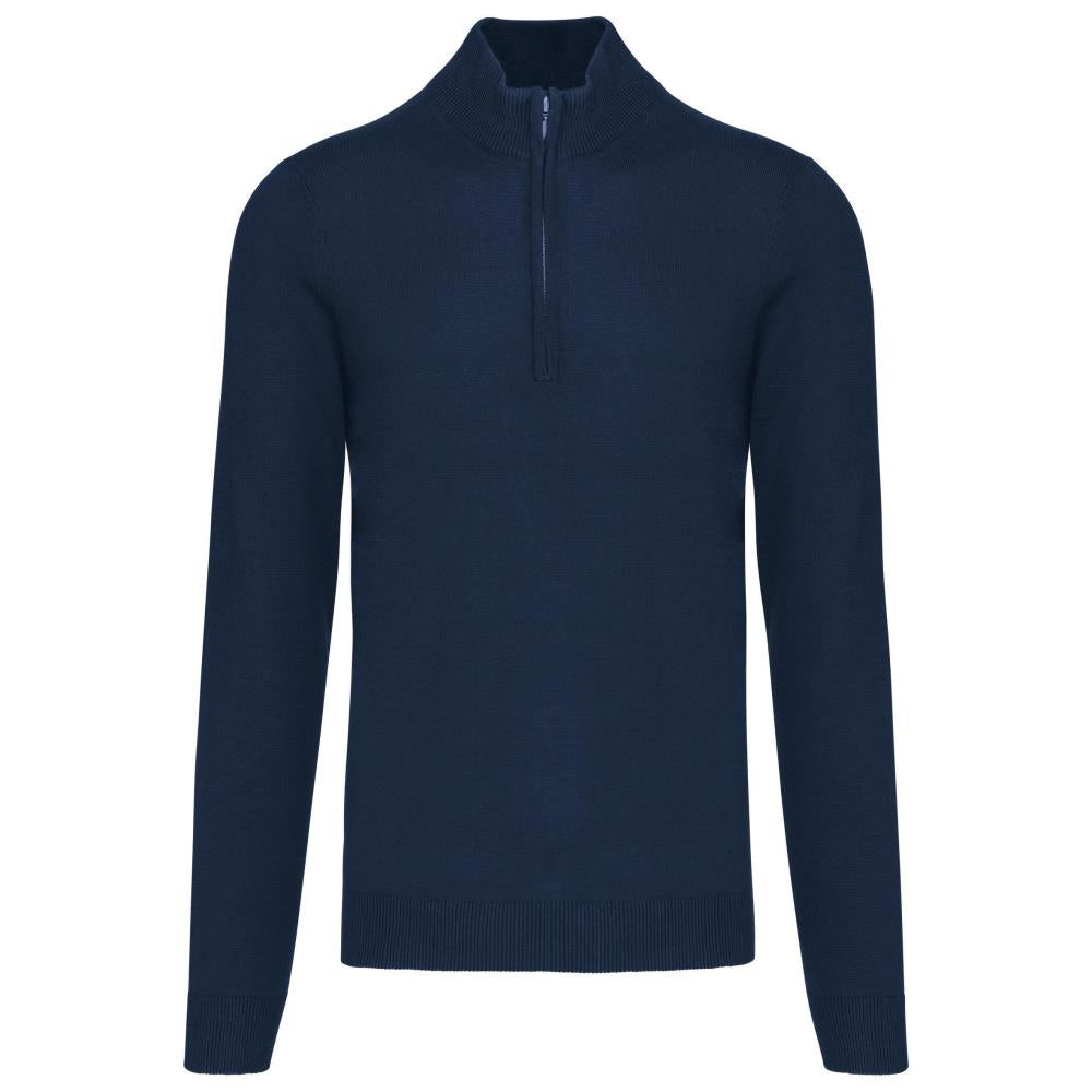 Men's zip-collar jumper