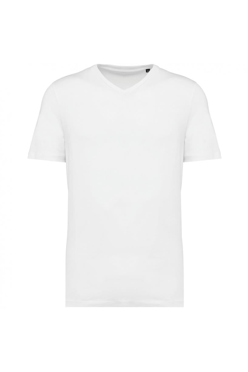 Supima® heren-t-shirt V-hals korte mouwen