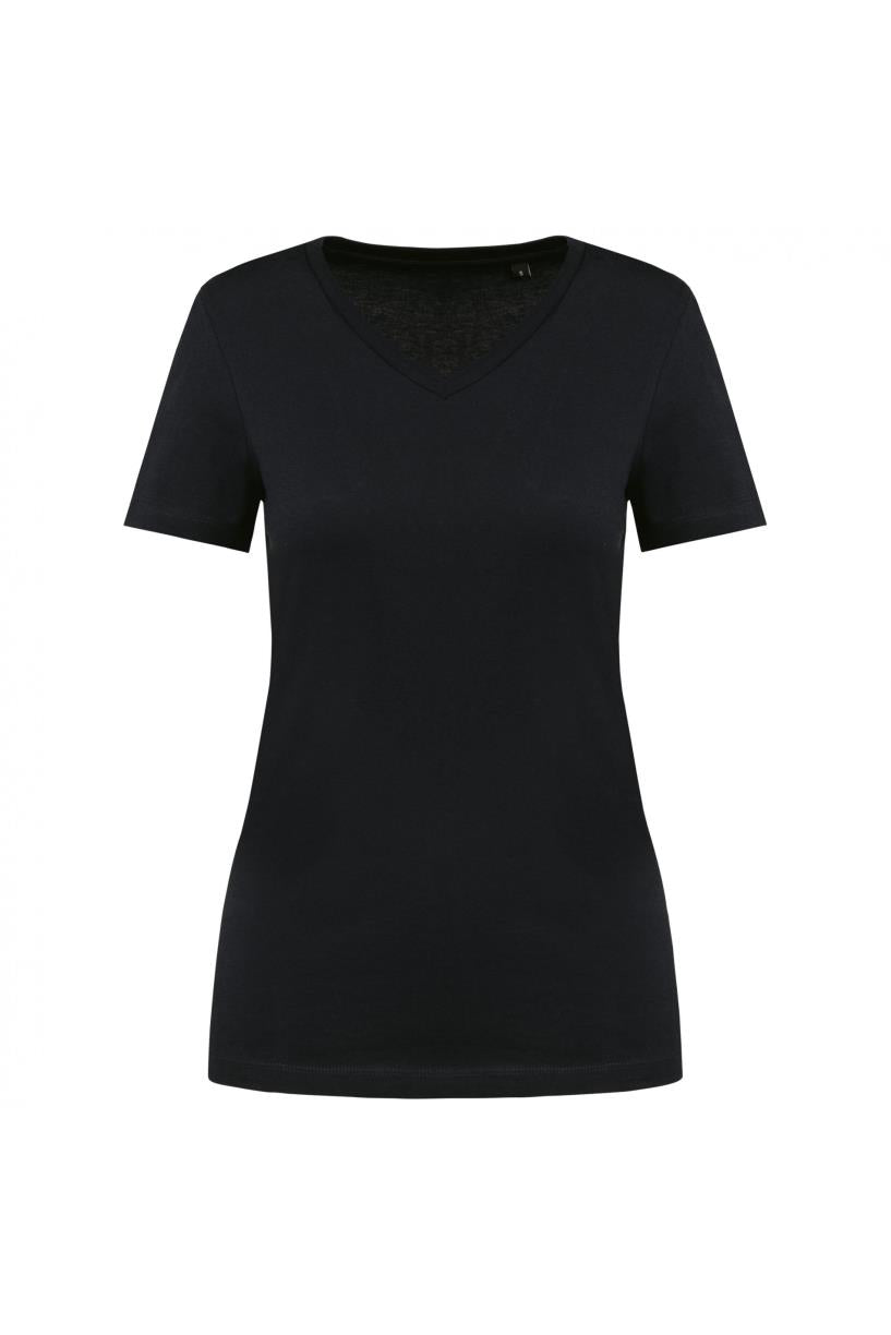 Supima® dames-T-shirt V-hals korte mouwen