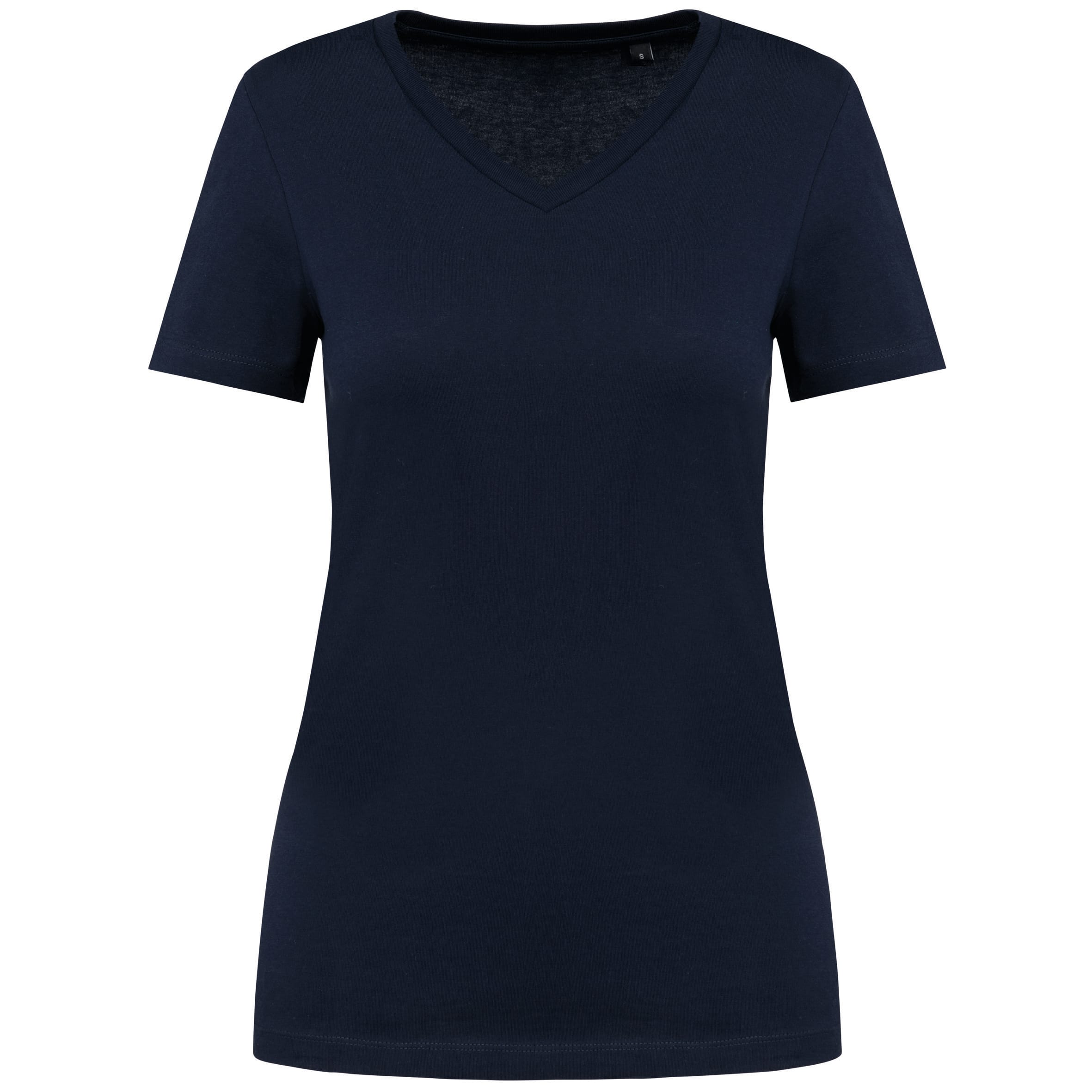Supima® dames-T-shirt V-hals korte mouwen