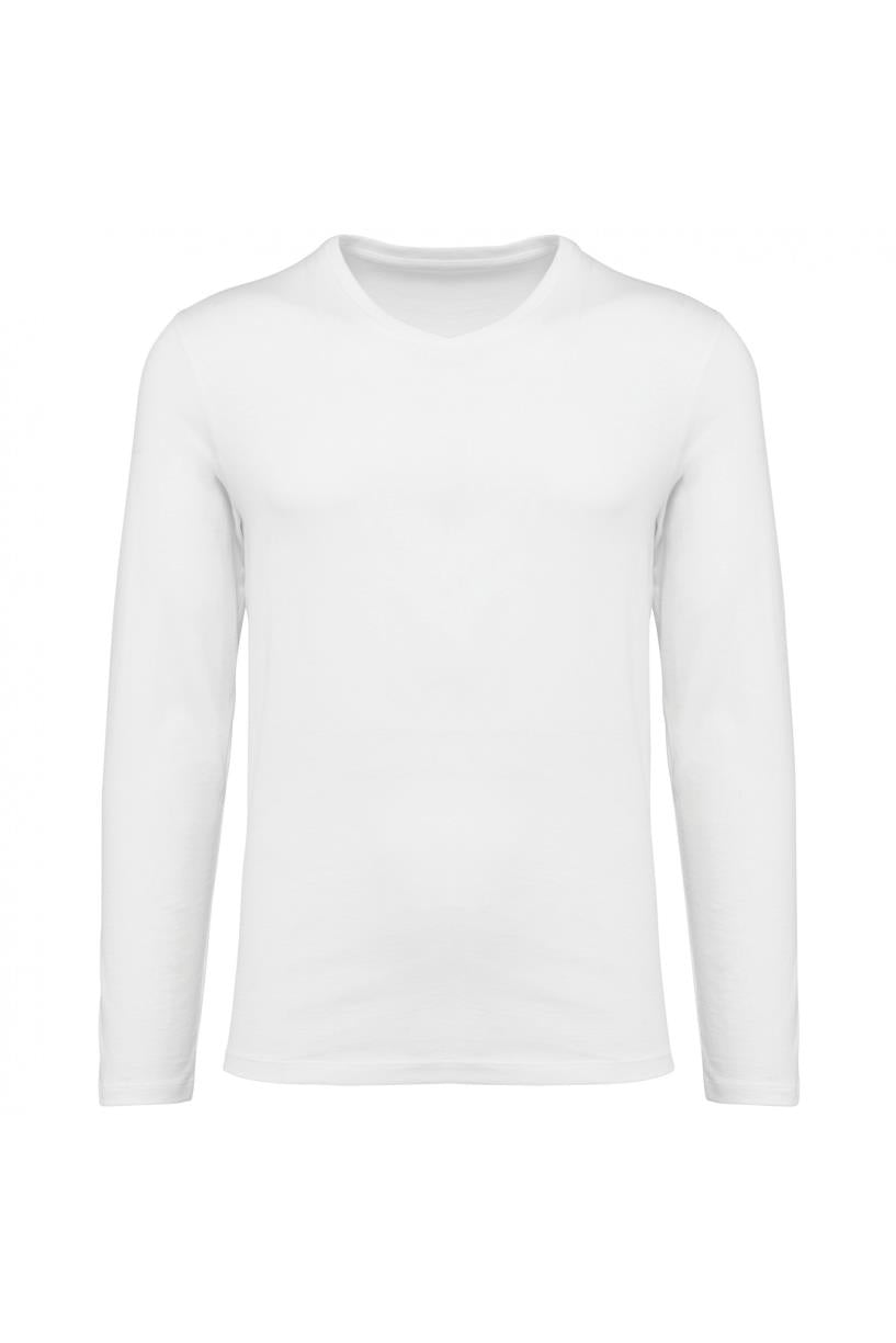 Supima® Longsleeve V-hals T-shirt voor heren
