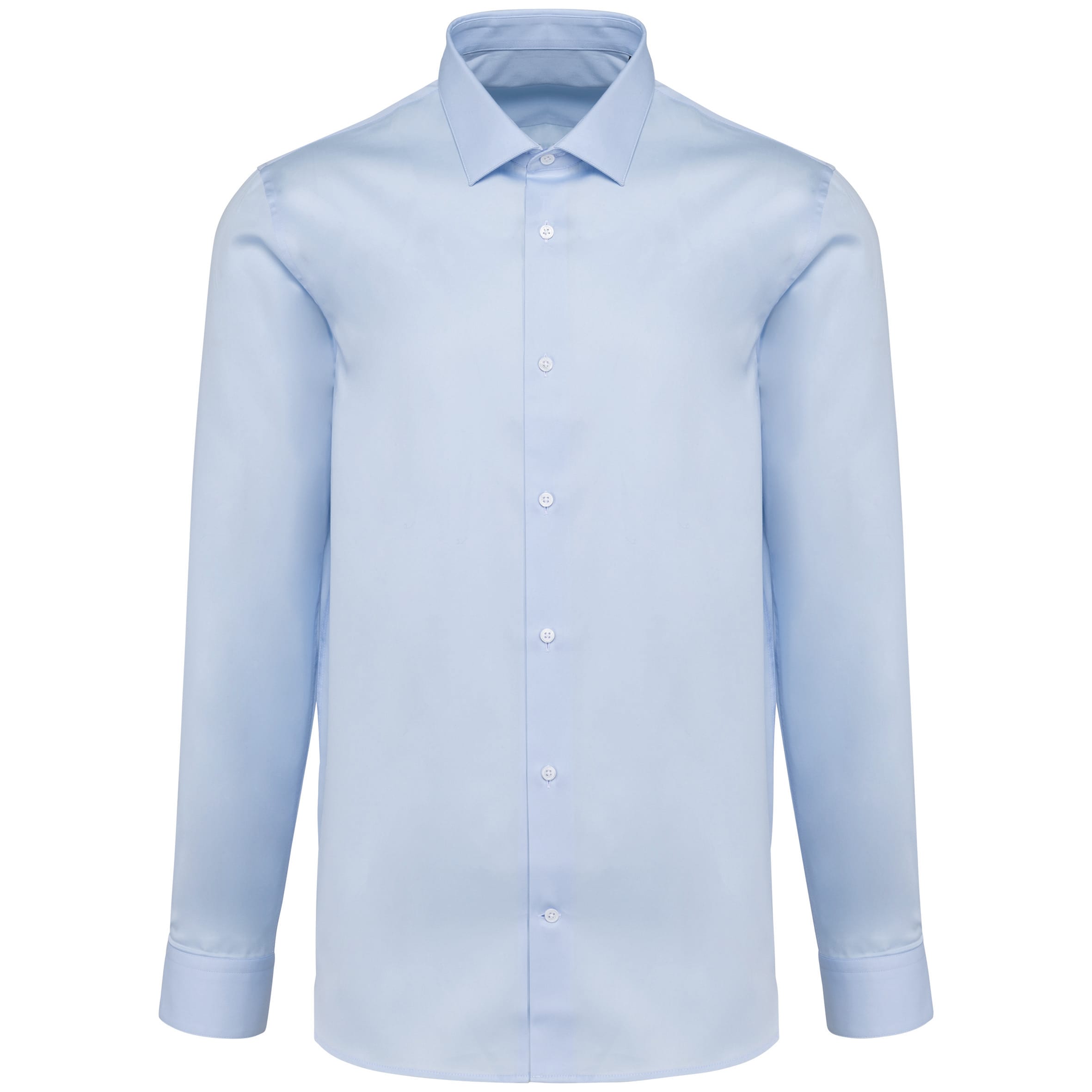 Men's long-sleeved poplin shirt