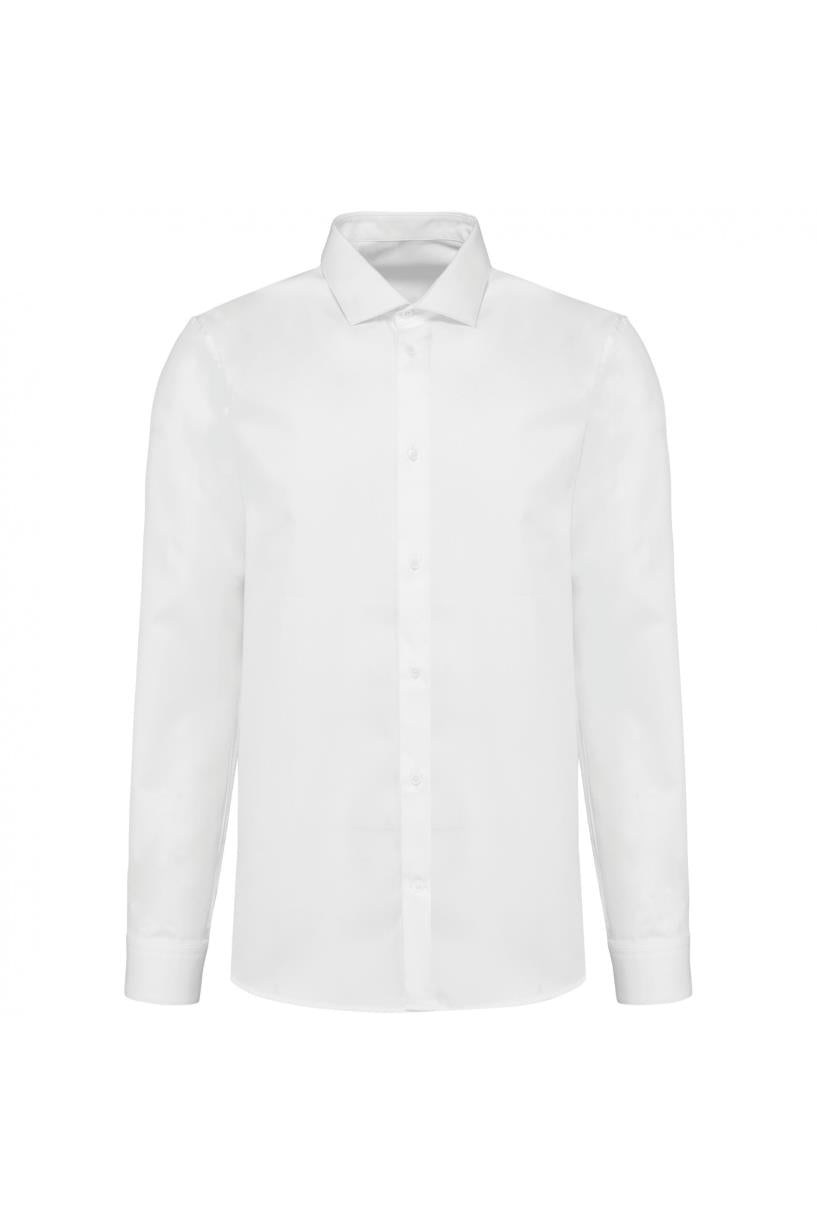 Men's long-sleeved twill shirt