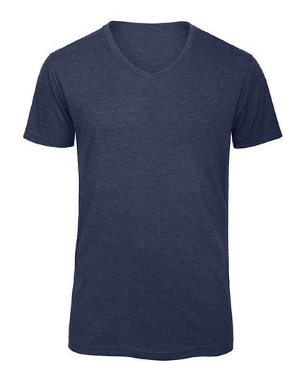 Heren V-Hals Triblend T-shirt