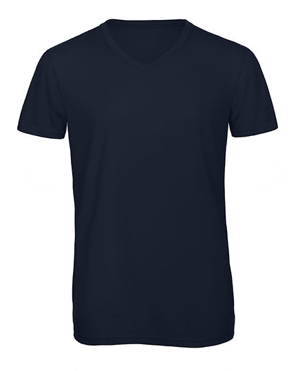 Heren V-Hals Triblend T-shirt