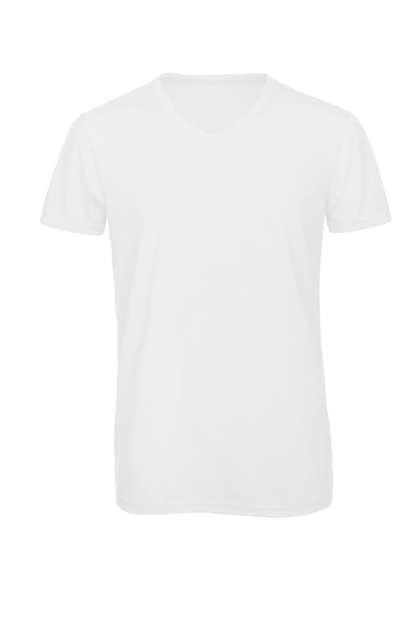 Heren V-Hals Triblend T-shirt