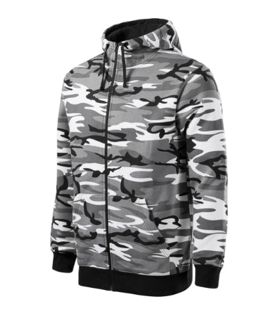 Malfini Camo Zipper Sweatshirt men’s - camouflage gray