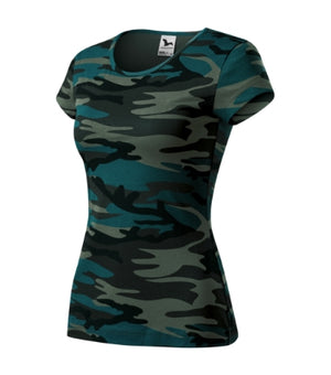 Malfini Camo Pure T-shirt women’s - camouflage petrol