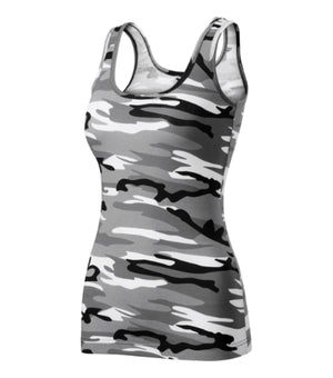 Malfini Camo Triumph Top women’s - camouflage gray