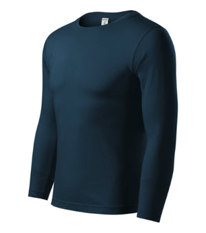 Malfini Progress LS T-shirt unisex - navy blue