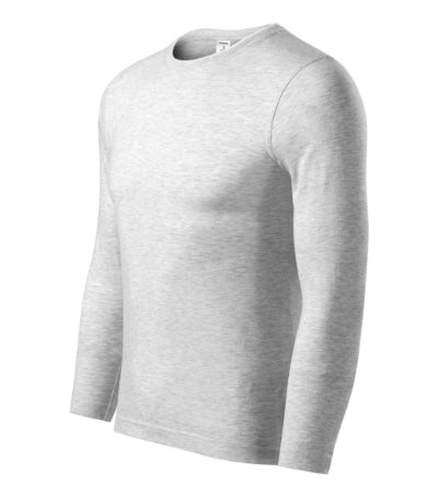Malfini Progress LS T-shirt unisex - ash melange