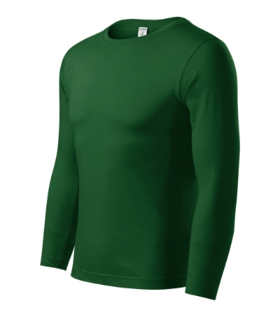 Malfini Progress LS T-shirt unisex - bottle green