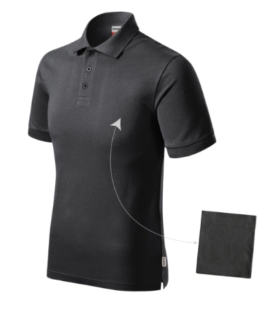 Malfini Resist Heavy Polo Polo Shirt men’s - ebony gray 94 (brand label)