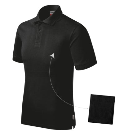 Malfini Resist Heavy Polo Polo Shirt men’s - black 01 (brand label)