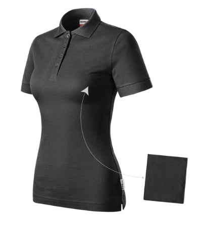 Malfini Resist Heavy Polo Polo Shirt women’s - ebony gray 94 (brand label)