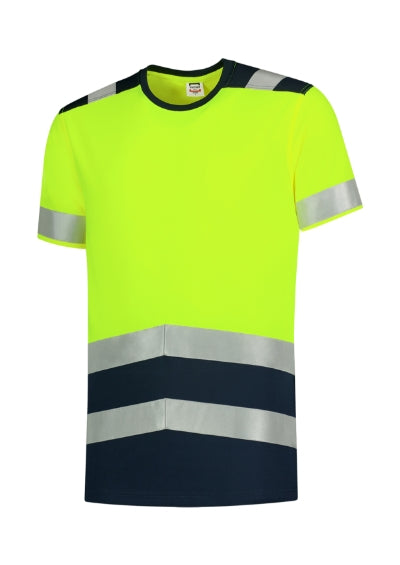 Malfini T-Shirt High Vis Bicolor T-shirt unisex - fluorescent yellow
