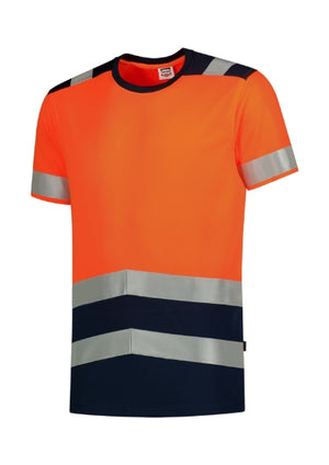 Malfini T-Shirt High Vis Bicolor T-shirt unisex - fluorescent orange