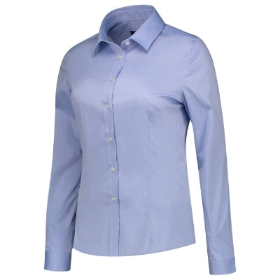 Malfini Fitted Stretch Blouse Shirt women’s - blue